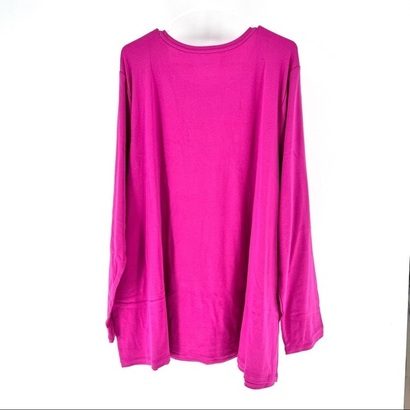 Lane Bryant Women's Plus Size Long-Sleeve Ribbed Knit Tee - 26/28 - Picture 5 of 6